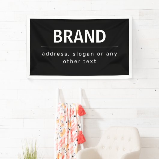 Kühne, moderne Marke oder Firmenname | Schwarz/Wei Banner (Insitu)