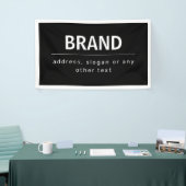 Kühne, moderne Marke oder Firmenname | Schwarz/Wei Banner (Messeveranstaltung)