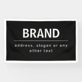 Kühne, moderne Marke oder Firmenname | Schwarz/Wei Banner (Horizontal)