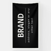 Kühne, moderne Marke oder Firmenname | Schwarz/Wei Banner (Vertikal)