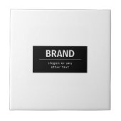 Kühne, moderne Marke oder Firmenname | Schwarz/Wei Fliese (Vorderseite)