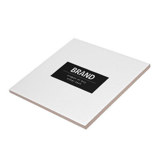 Kühne, moderne Marke oder Firmenname | Schwarz/Wei Fliese (Seite)