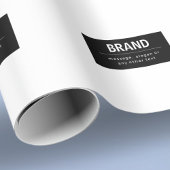 Kühne, moderne Marke oder Firmenname | Schwarz/Wei Geschenkpapier