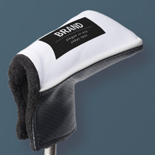 Kühne, moderne Marke oder Firmenname   Schwarz/Wei Golf Headcover
