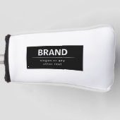 Kühne, moderne Marke oder Firmenname | Schwarz/Wei Golf Headcover (Vorderseite)