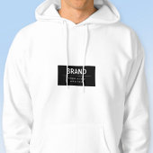 Kühne, moderne Marke oder Firmenname | Schwarz/Wei Hoodie