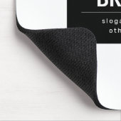 Kühne, moderne Marke oder Firmenname | Schwarz/Wei Mousepad (Ecke)