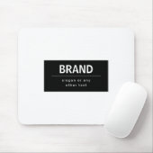 Kühne, moderne Marke oder Firmenname | Schwarz/Wei Mousepad (Mit Mouse)
