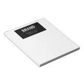 Kühne, moderne Marke oder Firmenname | Schwarz/Wei Notizblock (angewinkelt)