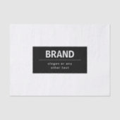 Kühne, moderne Marke oder Firmenname | Schwarz/Wei Seidenpapier (Vorderseite)