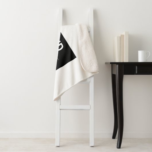 Kühne, moderne Marke oder Firmenname | Schwarz/Wei Sherpadecke (Beispiel)