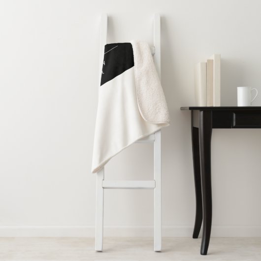 Kühne, moderne Marke oder Firmenname | Schwarz/Wei Sherpadecke (Beispiel)