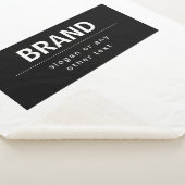 Kühne, moderne Marke oder Firmenname | Schwarz/Wei Sherpadecke (3/4)