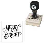 kühne Moderne | Merry Bright Holiday Script Gummistempel (Stempel)