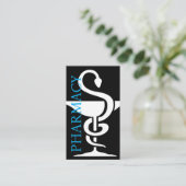 Kühne moderne Pharmacy-Theme Business Cards Visitenkarte (Stehend Vorderseite)