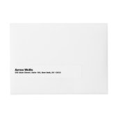 kühne Moderne Rundum-Adressaufkleber (Vorderseite)