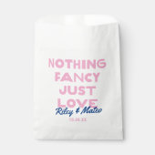 Kühne moderne Schrift Nichts Extravagant nur Liebe Geschenktütchen (Vorderseite)
