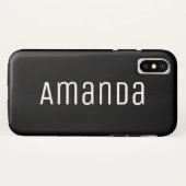 kühne moderne Schriftart Case-Mate iPhone Hülle (Rückseite (Horizontal))