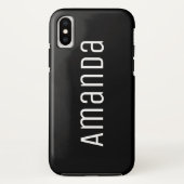 kühne moderne Schriftart Case-Mate iPhone Hülle (Rückseite)