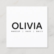 Kühne moderne Schwarz-weiße Typografie-Visitenkart