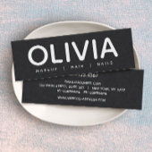 Kühne moderne schwarze Visitenkarte