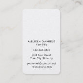 Kühne moderne tropische Visitenkarten Visitenkarte (Rückseite)