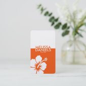 Kühne moderne tropische Visitenkarten Visitenkarte (Stehend Vorderseite)