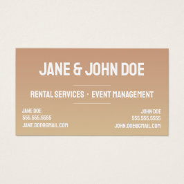 Kühne moderne Visitenkarte mit 2 Namen