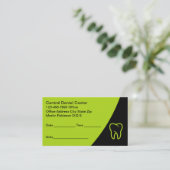 kühne moderne Zahnarztfachausweise Terminkarte (Stehend Vorderseite)