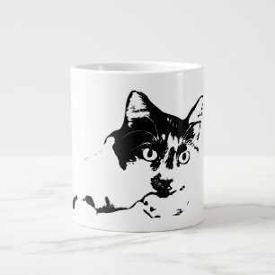 Kühne Nah-up Cat Portrait Tasse