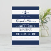 Kühne Nautic Theme Paare Dusche Einladung (Stehend Vorderseite)