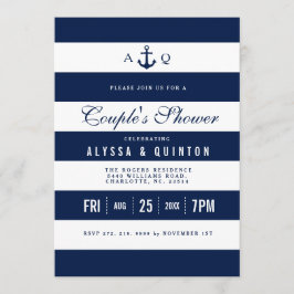 Kühne Nautic Theme Paare Dusche Einladung