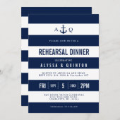 Kühne Nautic Theme Probe Dinner Einladung (Vorne/Hinten)