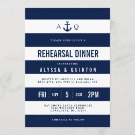 Kühne Nautic Theme Probe Dinner Einladung