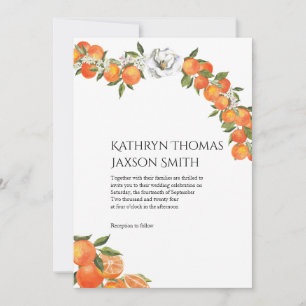 kühne Orange Bauernhaus Hochzeitsempfehlung Einladung