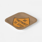 Kühne Orange muss vorbereitet werden, um das Straß Pappteller (Gewinkelt)