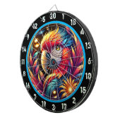 Kühne Papagei-Tafel für Feiern Dartscheibe (Vorderseite rechts)