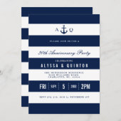 kühne Party Einladung zum Thema Jahrestag (Vorne/Hinten)