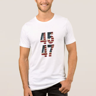 🇺 🇸 kühne Patriotische Aussage - 45 bis 47 🇺 🇸 Tri-Blend Shirt