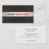 Kühne Personal Trainer Fitness Gym Visitenkarte (Vorne/Hinten)