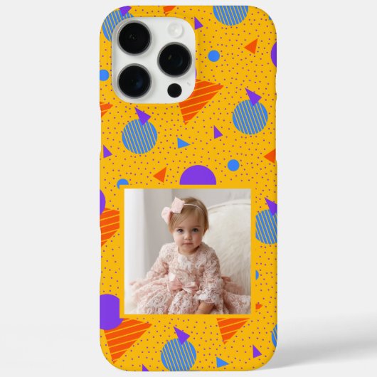 Kühne persönliche Geschenke Memphis-Muster Case-Mate iPhone Hülle (Rückseite)