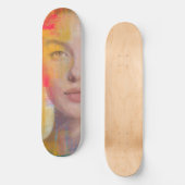 Kühne Pinselstrich-Schönheitskunst Skateboard (Vorderseite)