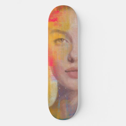 Kühne Pinselstrich-Schönheitskunst Skateboard (Vorderseite)