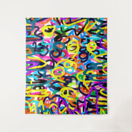 kühne Pop Art Wandteppich