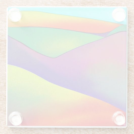 kühne Rainbow Hills Glasuntersetzer (Rückseite)