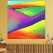 kühne Rainbow Hills Leinwanddruck (Insitu (Wohnzimmer))