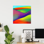 kühne Rainbow Hills Poster (Heimbüro)