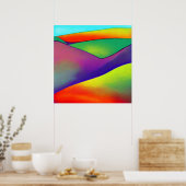 kühne Rainbow Hills Poster (Küche)