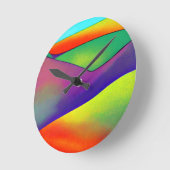 kühne Rainbow Hills Runde Wanduhr (Winkel)