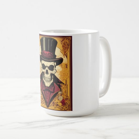 Kühne Rebellion: Skull & Crossbone-Tasse Kaffeetasse (VorderseiteRechts)
